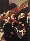 Banquet of the Officers of the St. George Civic Guard [detail] by Frans Hals